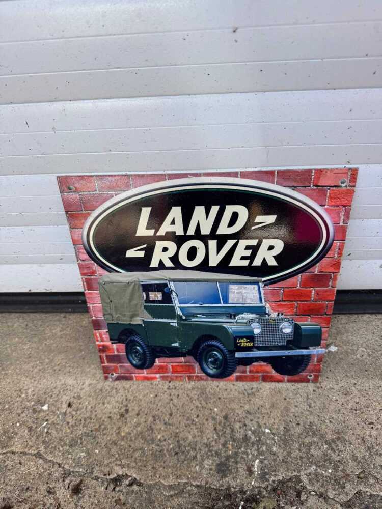 LAND ROVER SIGN 12 X 12